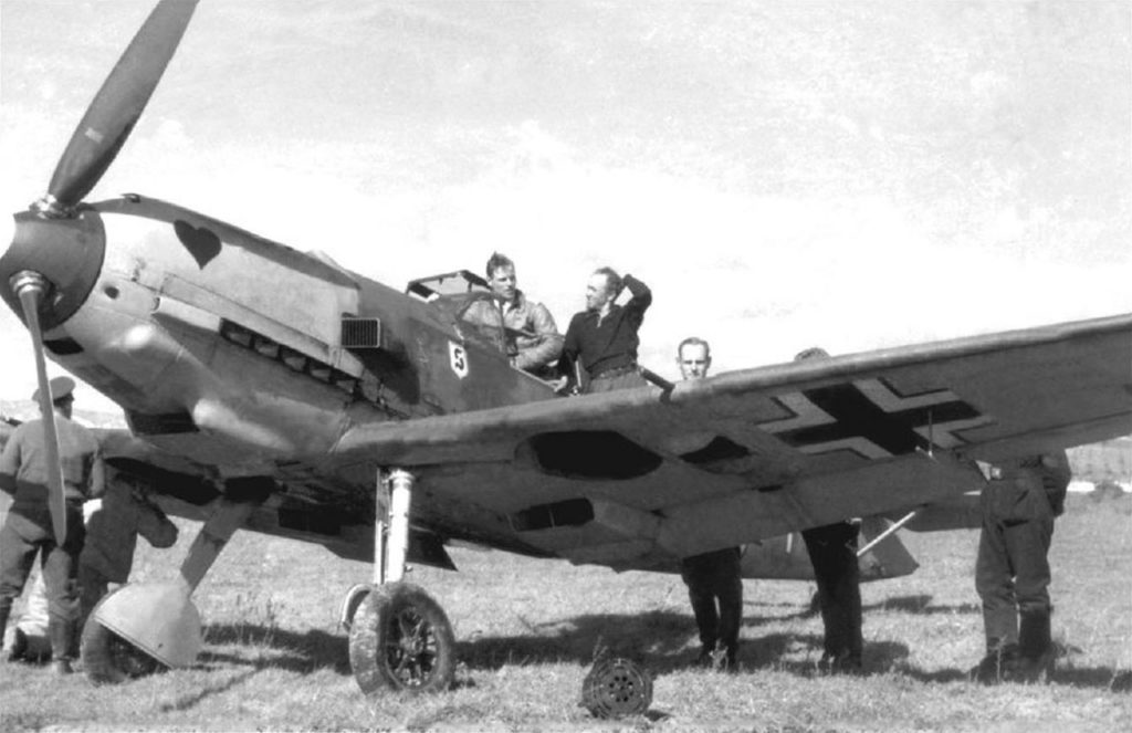 Messerschmitt Bf.109 E-7 Oblt Joachim Müncheberg 7./JG26 Gela Сицилия 1941 год