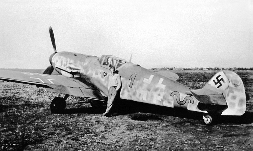 Messerschmitt Bf.109 G-6 W.Nr 20449 Erich Hartmann 9./JG52 октябрь 1943 года