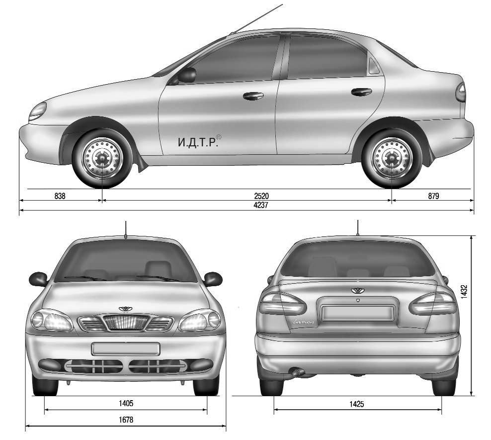 1.1.2 Идентификационные данные автомобиля Daewoo Lanos