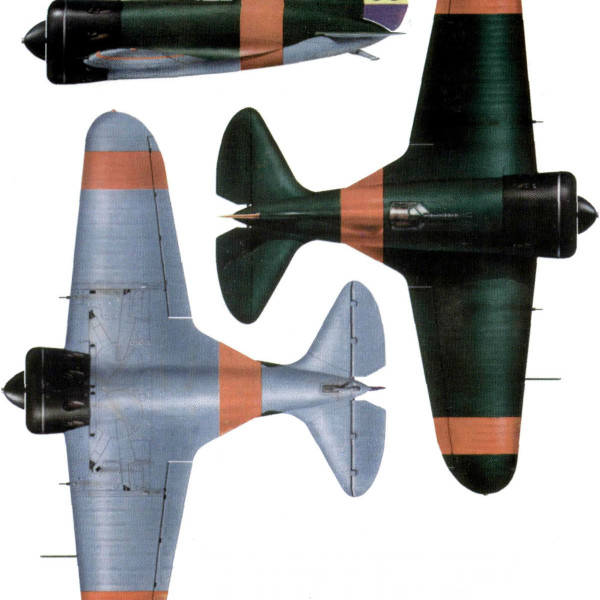 22.Проекции И-16 тип 5 ВВС республик. Испании. Рисунок.