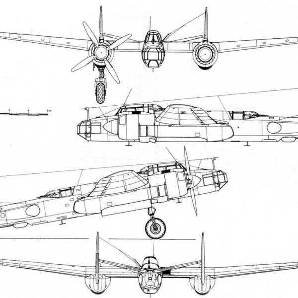 6.Ту-8 АШ-82ФН. Схема.