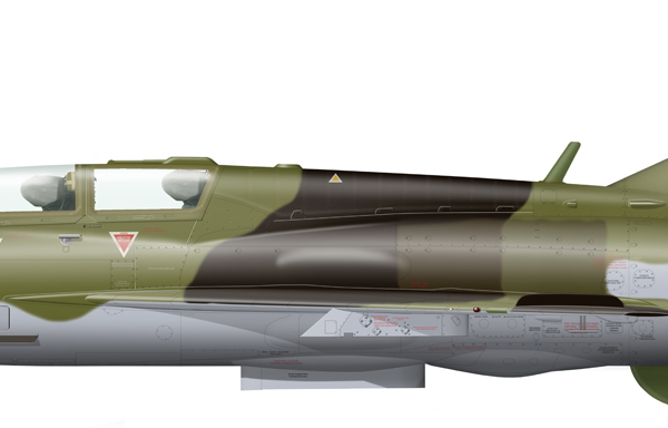 11.МиГ-21УМ ВВС Финляндии. Рисунок.