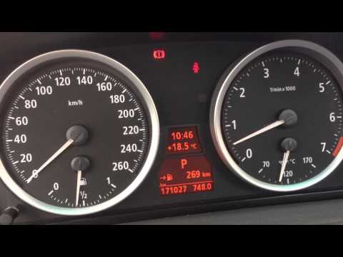 Температура масла в двигателе BMW 645 (2ое видео)