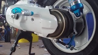 Разборка двигателя 3KJ Yamaha Jog - DRAGUNOFF WORKSHOP