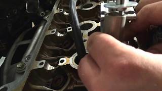 2005 Toyota Corolla LE 1.8L 1ZZ-FE Motor-Valve Spring Removal(without removing the cylinder head)