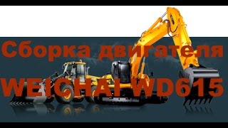 Машины ремонт/ Двигатель /Сборка двигателя WEICHAI WD 615