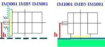 IM3001 1001 IMB5 B3 visota osi vracheniya h