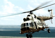 Вертолет Ми-8 в полете
