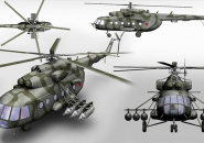 Вертолет Ми-8 модель