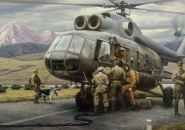 Вертолет Ми-8 с пассажирами и экипажем