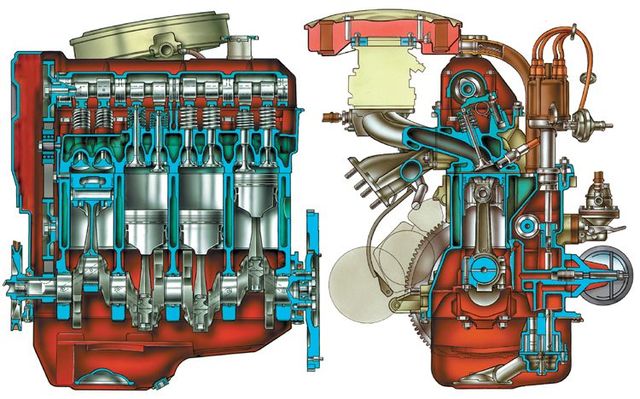 Схема двигателя ВАЗ 2101