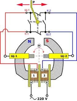 Схема электродрели с реверсом и регулятором оборотов