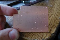 Плата после кернения