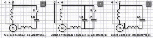 Как подключить однофазный двигатель