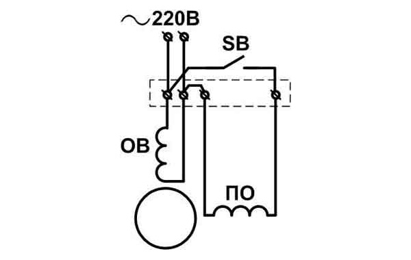 Двигатель от стиральной машины и схема его подключения к сети