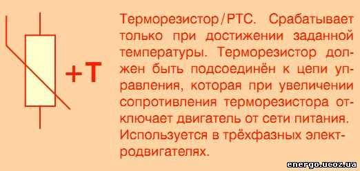 Схема РТС термистора