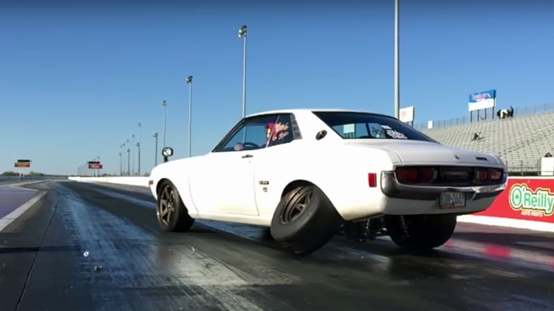 Watch a 1,000 hp Toyota Celica lose a wheel during drag race