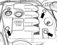 3.1 Снятие и установка верхней крышки двигателя/нижней защиты двигательного отсека/подрамника Audi A4