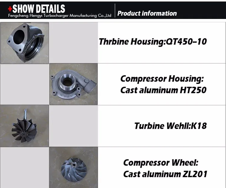 TD04 turbo для Hyundai с D456/D4BH Engine 49135-04001