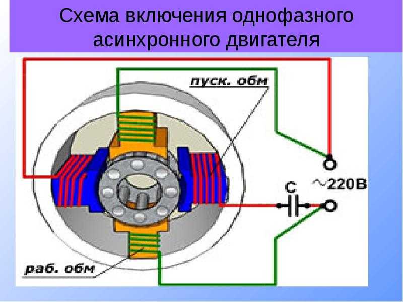 Реверс конденсаторного двигателя 220в