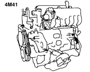 Номер двигателя 4M41