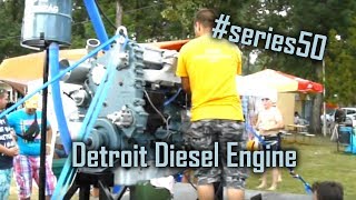 Detroit Diesel Series 50 turbodiesel engine sound