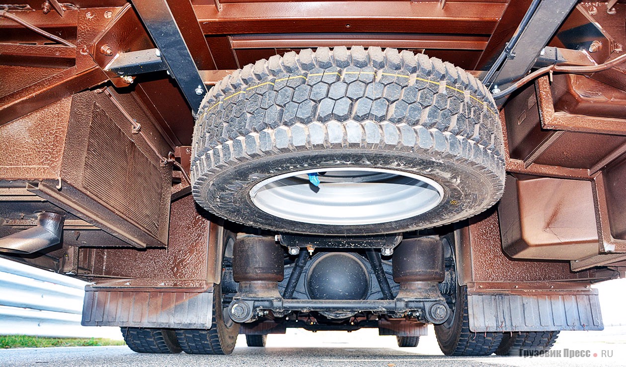 Запасное колесо в наличии только у высокопольных машин