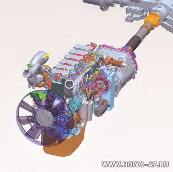 двигатель HOWO A7