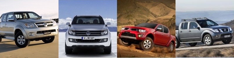VW Amarok vs Toyota Hilux vs Nissan Navara vs Mitsubishi Triton