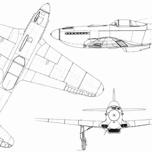 17.Як-3 ВК-107А. Схема.