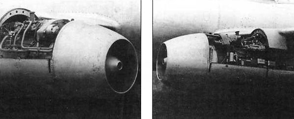 6.Раскапотированный двигатель РД-10 на Су-9.