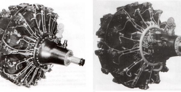 2.Двигатели М-71 (слева) и М-82Ф.