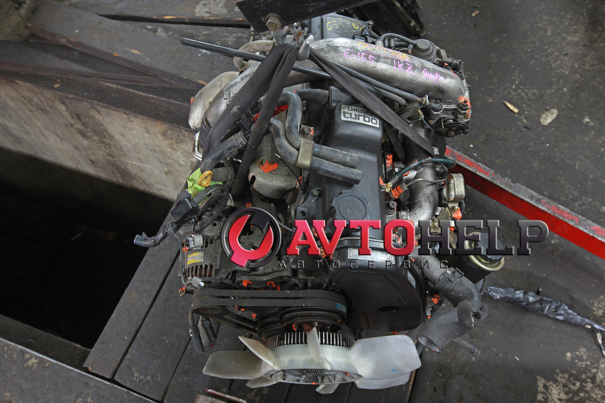 Установка дизельного японского двигателя Toyota 1KZ-TE 4WD на Соболь