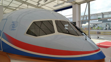 Макет ближне-среднемагистрального пассажирского самолета Иркут МС-21. Архивное фото