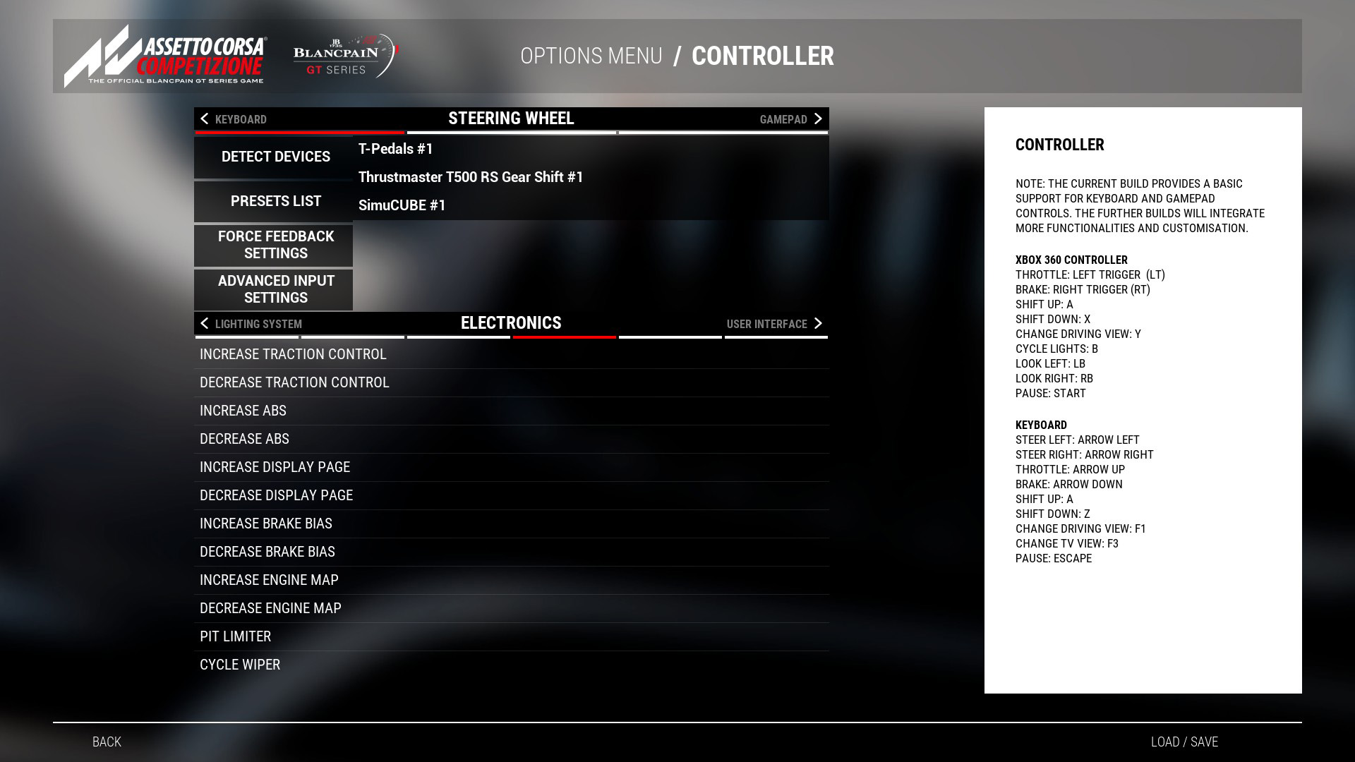 Menu controller. Assetto Corsa Интерфейс. Assetto Corsa управление с геймпада. Assetto Corsa управление. Assetto Corsa меню.