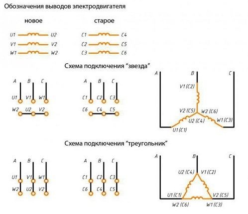 Схема подключения эл двигателя