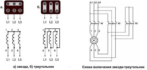 Подключение двигателя 380