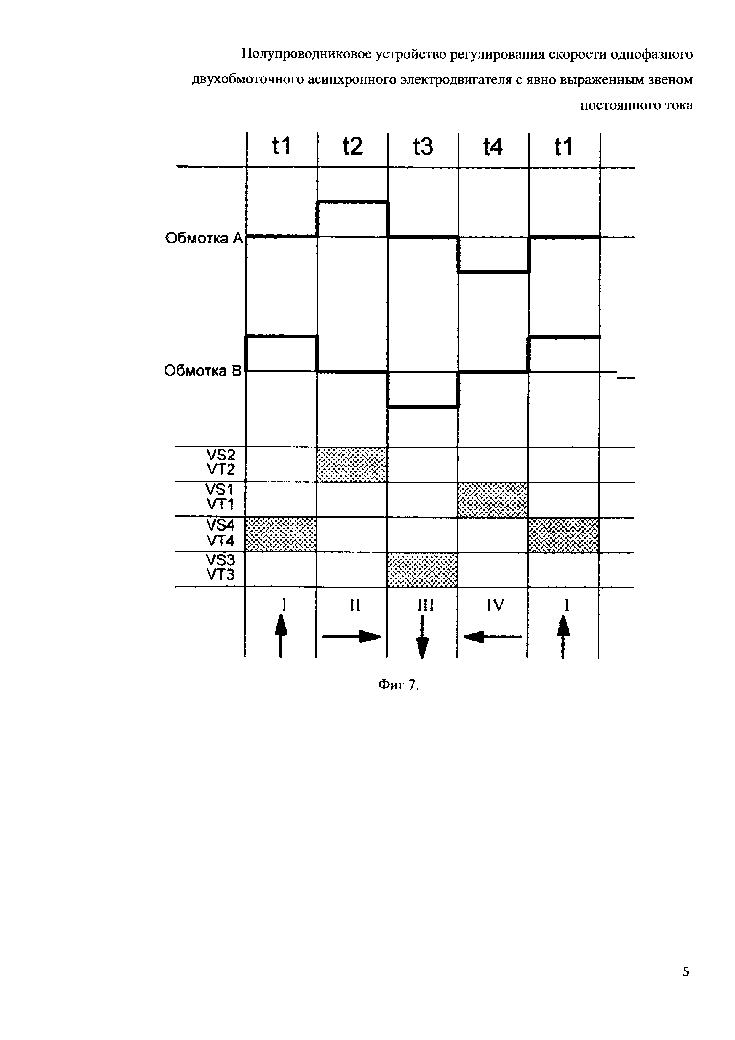 Полупроводниковое устройство регулирования скорости однофазного двухобмоточного асинхронного электродвигателя с явно выраженным звеном постоянного тока