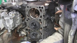 1.9 turbo diesel AFN вытягиваем поршня и делаем предварительную дефектовку мотора часть 6