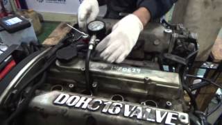 Проверка компрессии двигателя G4JP 1480627 Sonata