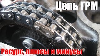 Цепь ГРМ. Ресурс (когда надо менять), плюсы и минусы. Просто о сложном