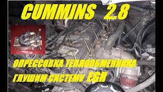 Глушим систему EGR, Cummins 2.8 (сизый дым, уходит антифриз)