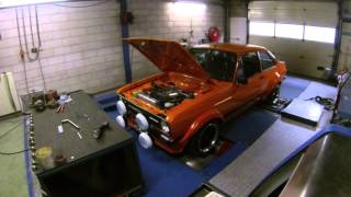 Ford Escort MK2 with Zetec 2000cc engine throttle bodies KMS MP25