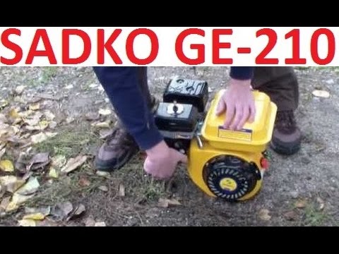 Двигатель бензиновый SADKO GE-210 (7.0 л.с.) обзор, запуск, в работе