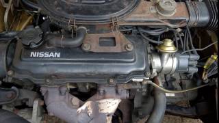 Nissan Bluebird WU11 before valve adjustment