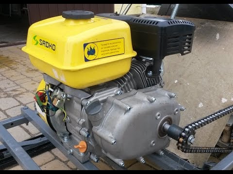 The engine with gearbox and automatic clutch for snowmobile or karting - sadko GE 200 R