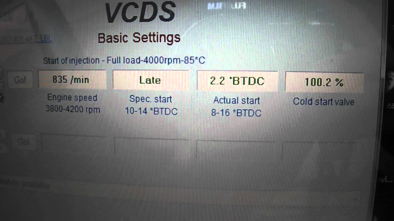 как настроить компьютером впрыск топлива на audi 2.5 tdi