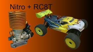 Обкатка нитро двигателя RC8T после переборки