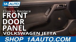 How To Install Replace Remove Front Door Panel Volkswagen VW Jetta Golf 93-98 1AAuto.com
