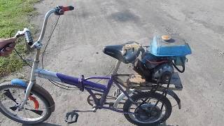 Велосипед с двигателем от крота